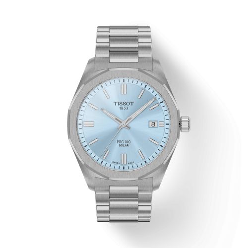 Tissot PRC 100 Solar Quartz 39 Stainless Steel / Ice Blue / Bracelet